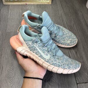 Nike Womens Free Run 5.0 CZ1891-300 Blue Running Shoes Sneakers Size 10.5